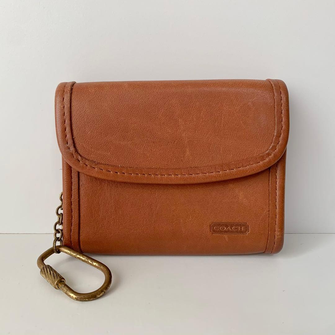 【オールドコーチ】COACH ケース　小銭入れ　ブラウン　キャメル　レア