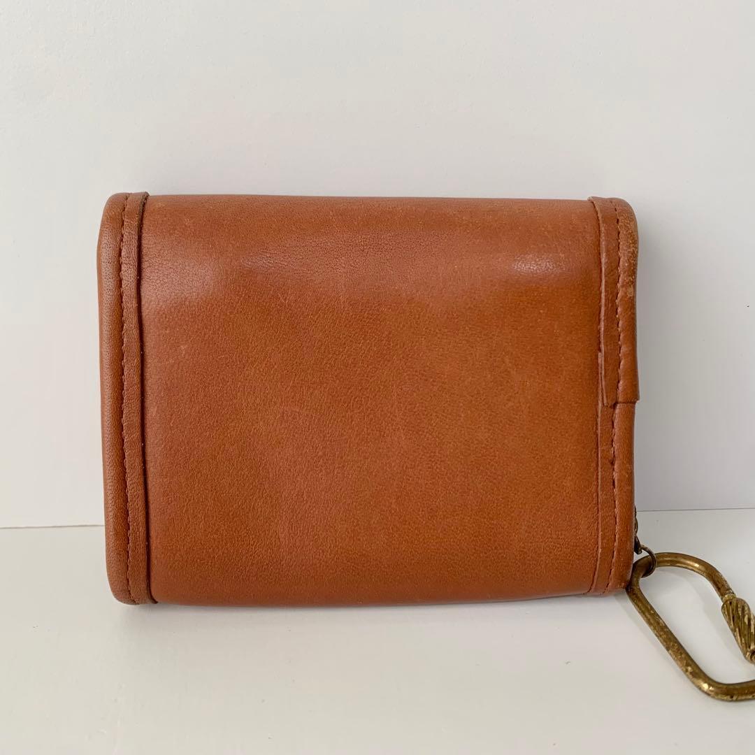 【オールドコーチ】COACH ケース　小銭入れ　ブラウン　キャメル　レア