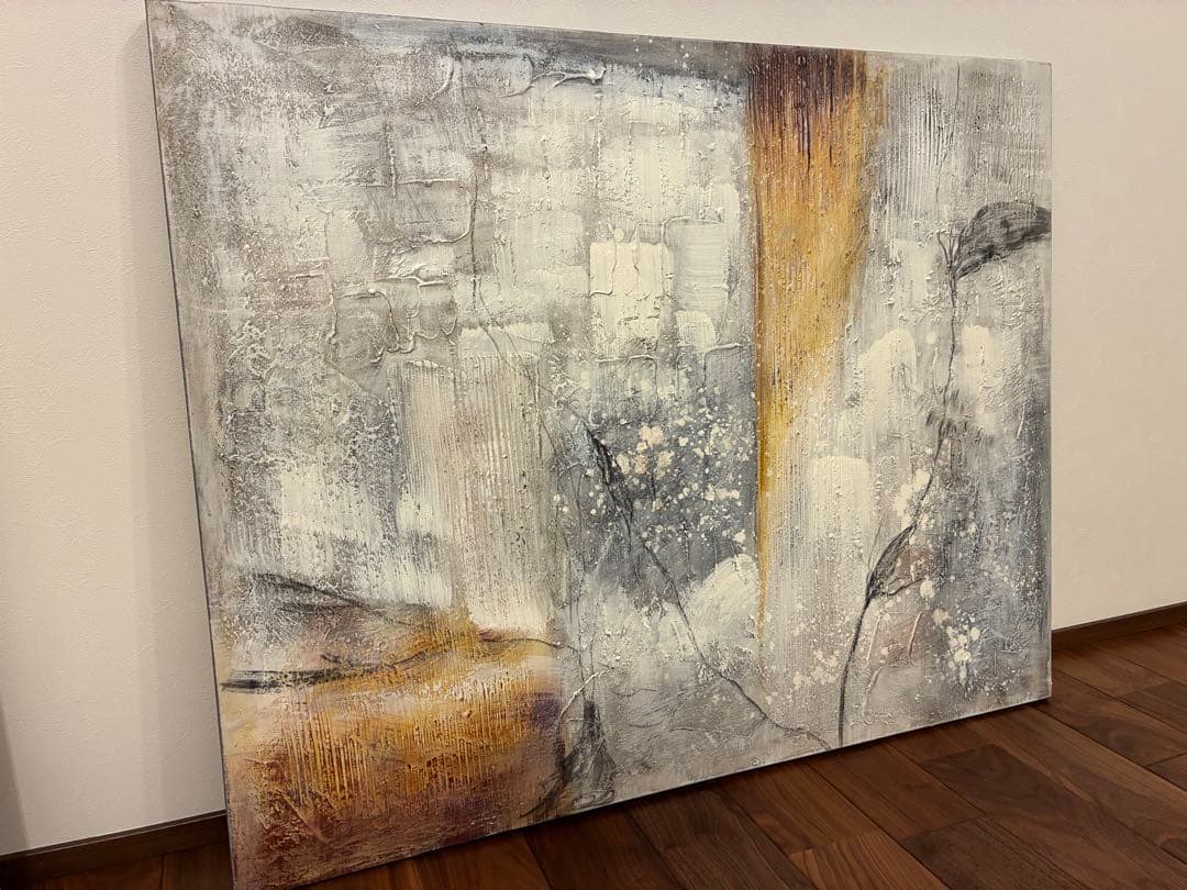 【値引き不可】BoConcept 抽象油彩画　デンマーク人画家　縦80×横100