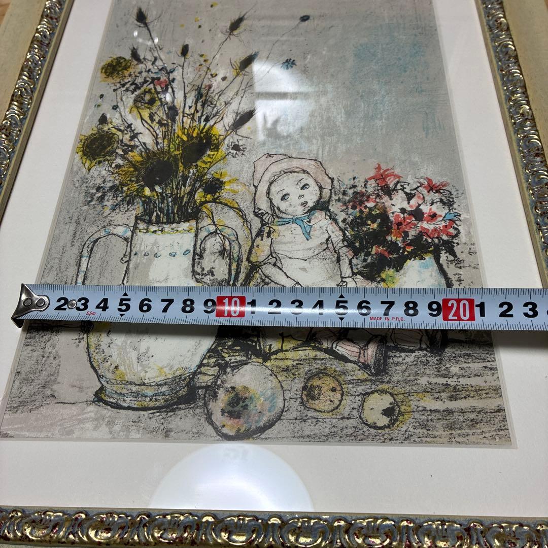 ジャン•ジャンセン フランス 人形のある静物 リトグラフ