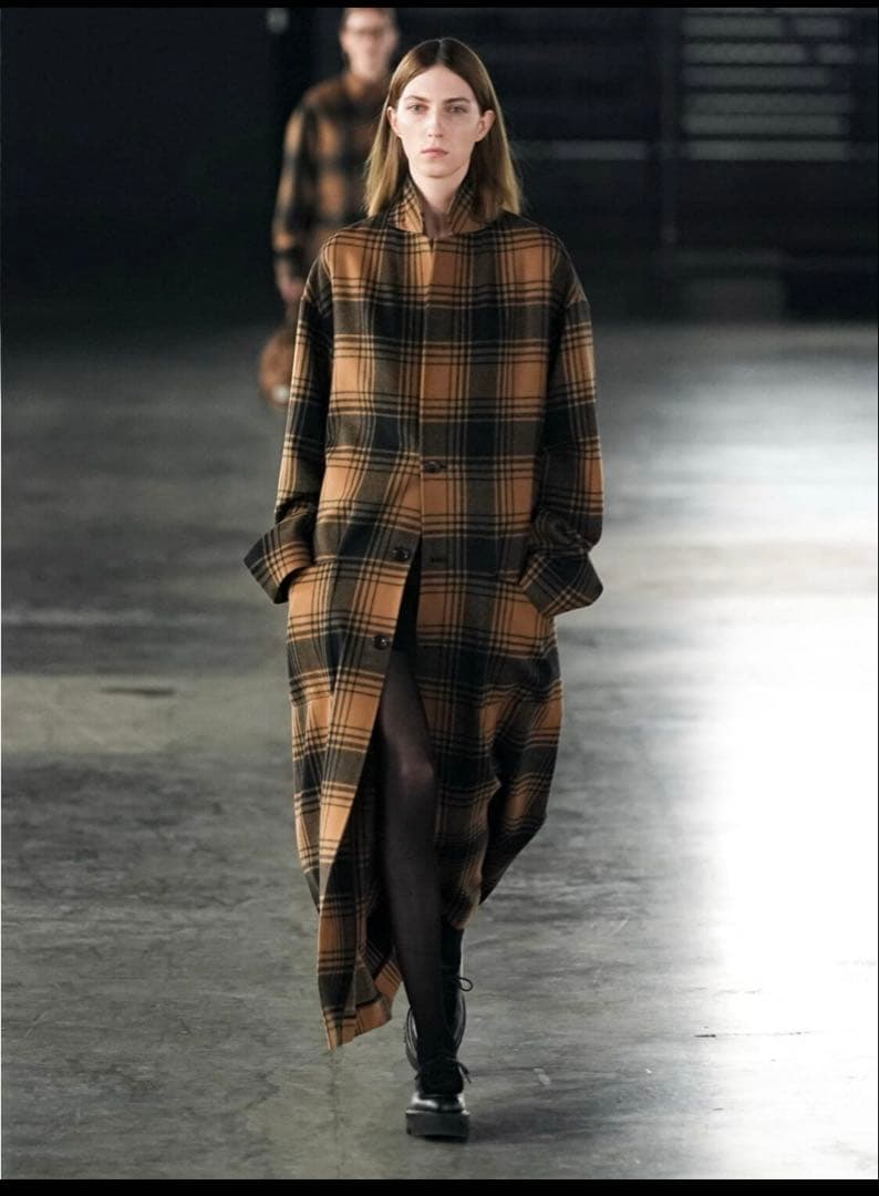 完売品】HYKE 25AW PLAID COAT size1 - メルカリ