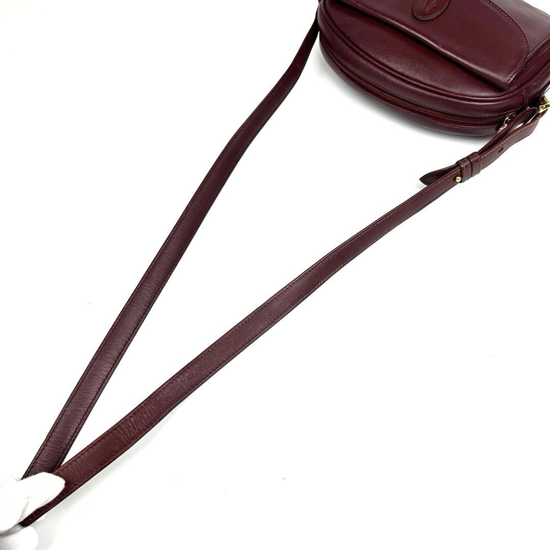 美品 カルティエ マストライン ショルダーバッグ 2way ゴールド金具 レザー