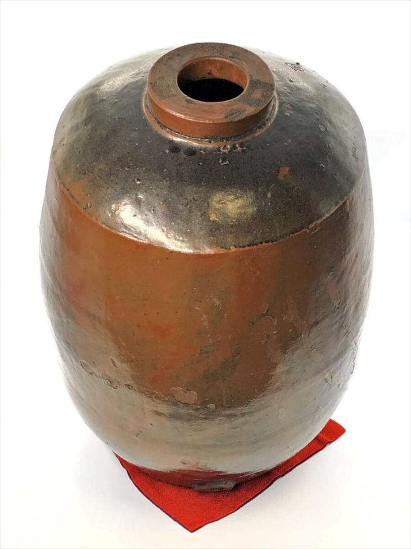 古薩摩】苗代川焼薩摩雲助（うんすけ）丸十文』酒樽 一斗樽K1023K