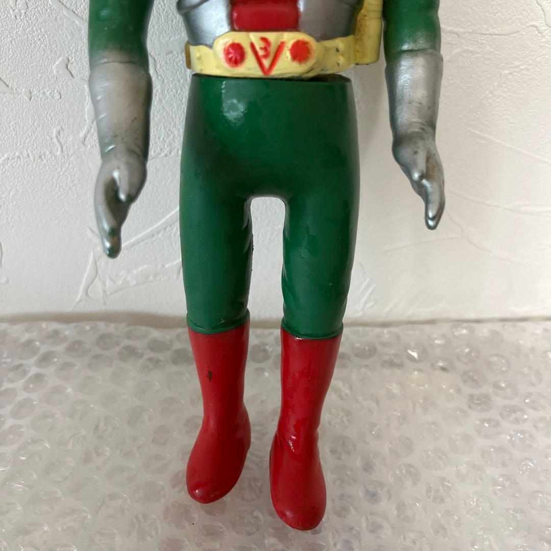 ⚠️レア　仮面ライダーV3 パチ　無版権　贋作　スタンダードサイズ　ソフビ　当時物