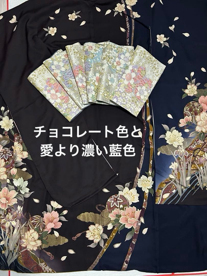 最高級汕頭総刺繍の届いて直ぐお召しになれます お振袖25点フルセット