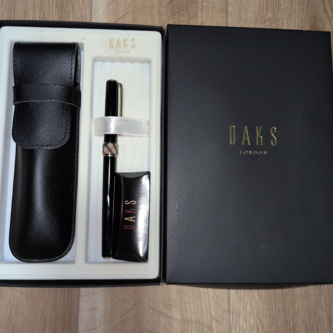 新品 セイラー DAKS 万年筆 レザーペンケース カートリッジ2本 ダックス