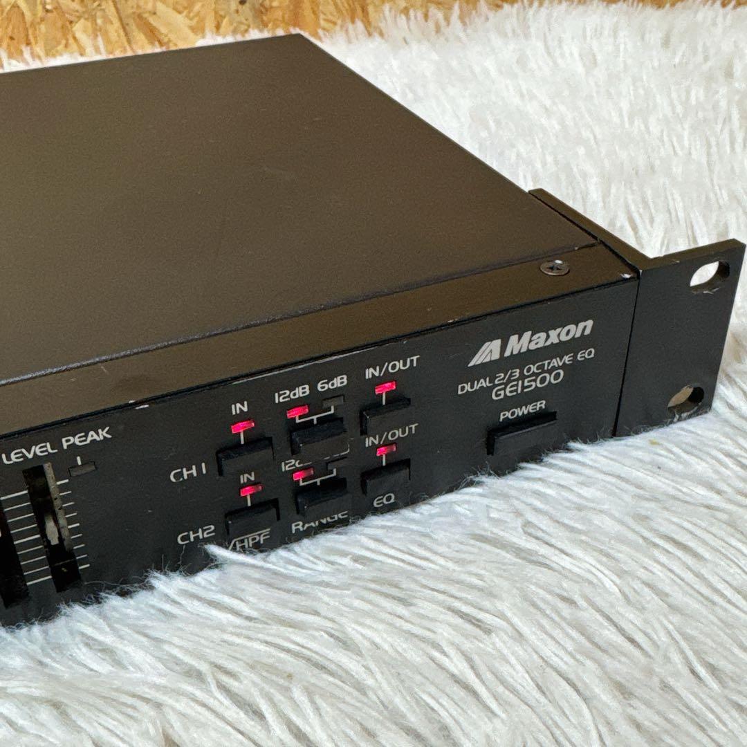 MAXON DUAL 2/3 OCTAVE EQ GE1500 グライコ 布袋