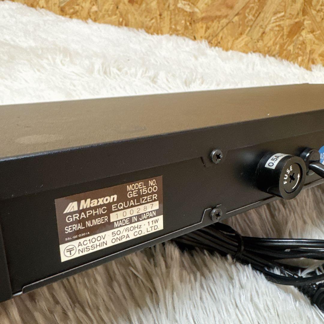 MAXON DUAL 2/3 OCTAVE EQ GE1500 グライコ 布袋