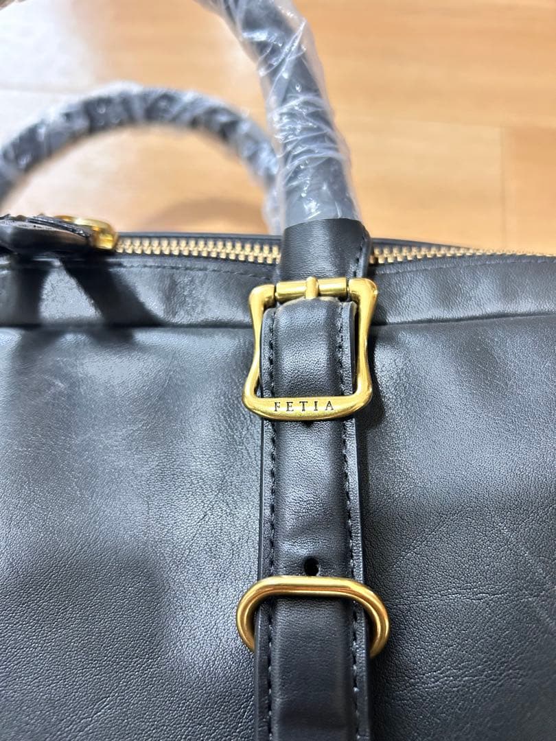 未使用　fetia ブリーフケース ライロア ブラック　本革レザー【廃盤品】