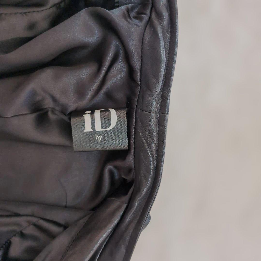 ✧美品【iDbyLAID】羊革シングルライダースL 黒 ラムレザー