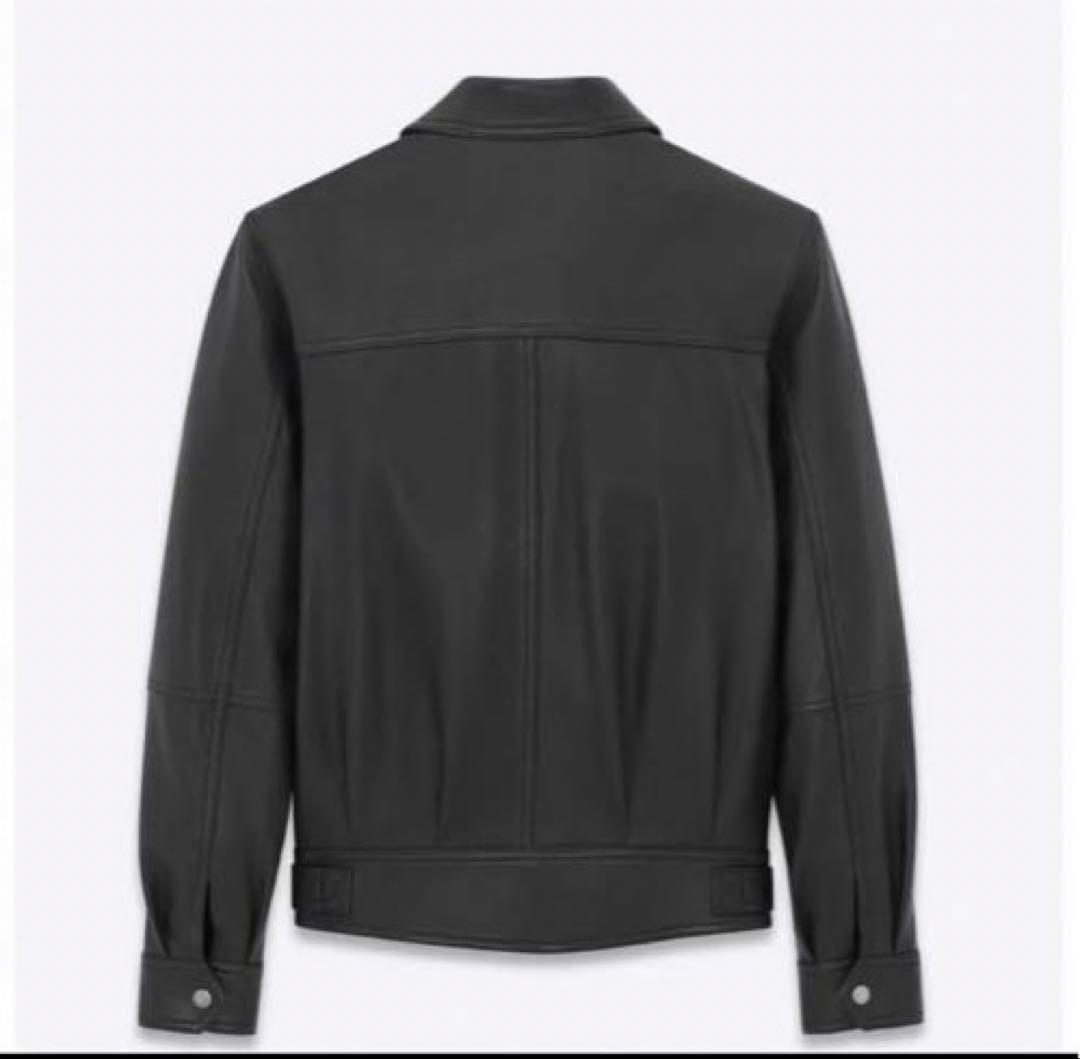 サンローラン レザージャケット（ドラム ラムスキン） サイズ 48