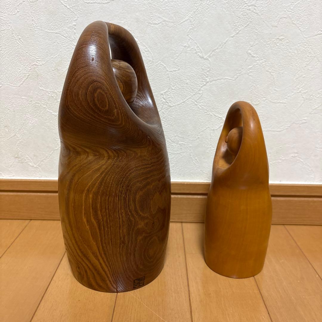 創作こけし 片瀬快平作品 ペア KokeshiDoll