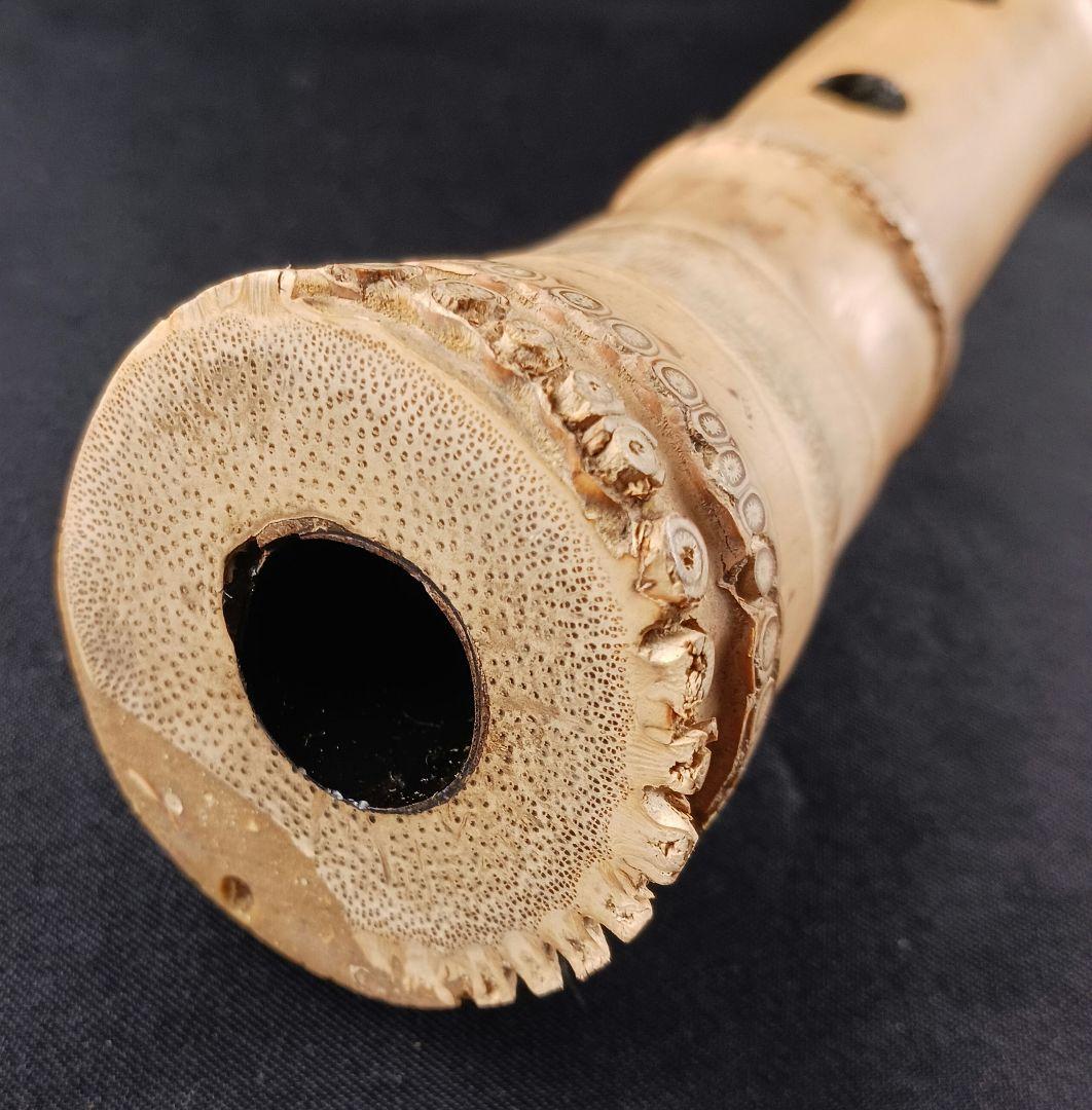 Y3110-8 琴古流 尺八 月童 銀三線 全長42.3㎝ 竹製 - メルカリ