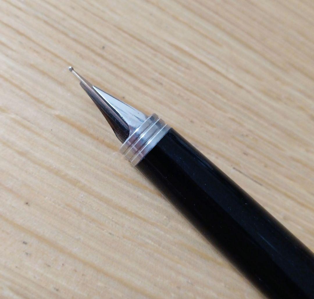 希少 プラチナ万年筆 両面ニブ 特殊ニブ ショート 黒 中字 PLATINUM