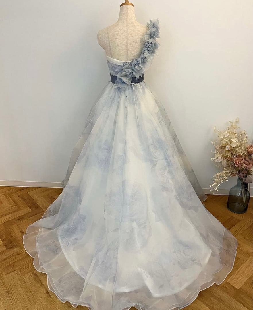 お値下げ中　カラードレス 水色 Aライン 3WAY クリーニング済