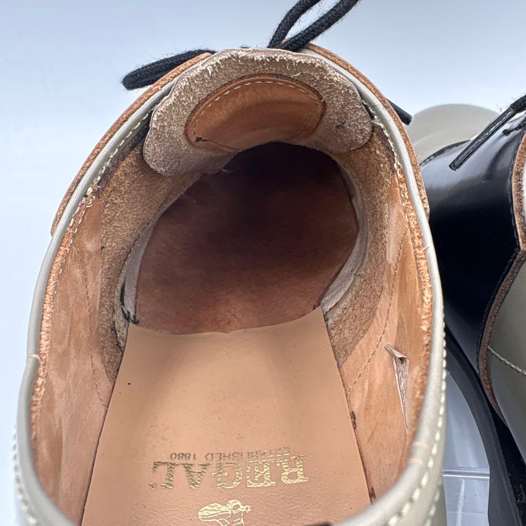 リーガル REGAL サドルシューズ【25cm】ブラック グレー2051