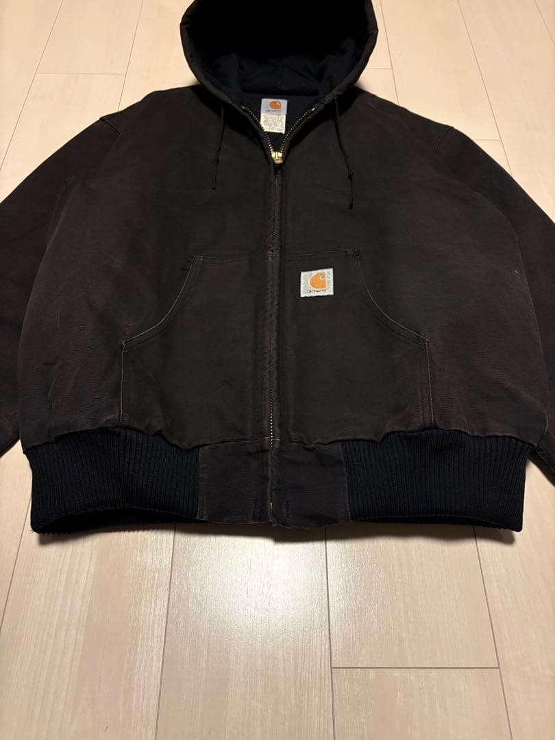【USA製】carhartt Active Jacket Black XL