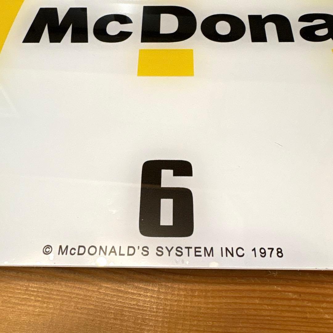 レア！ 1978年 マクドナルド ガラス 時計 クロック 店舗用 看板 サイン