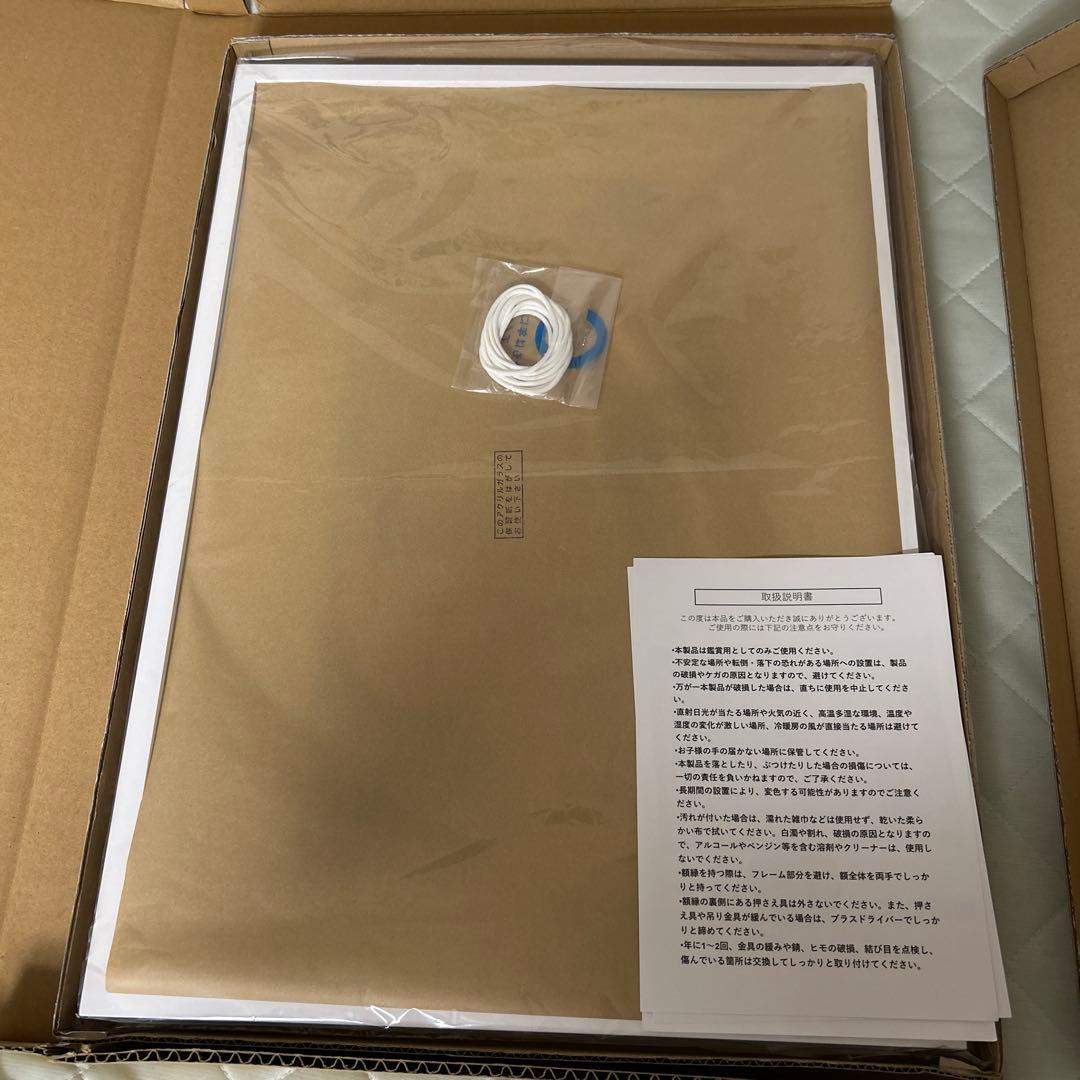 ブルーアーカイブ ブルアカ 額装イラスト「夢が残した足跡」(箔加工アート)