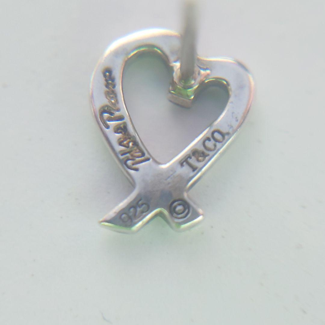 未使用に近い ティファニー ピアス ラビングハート シルバー 925 両耳