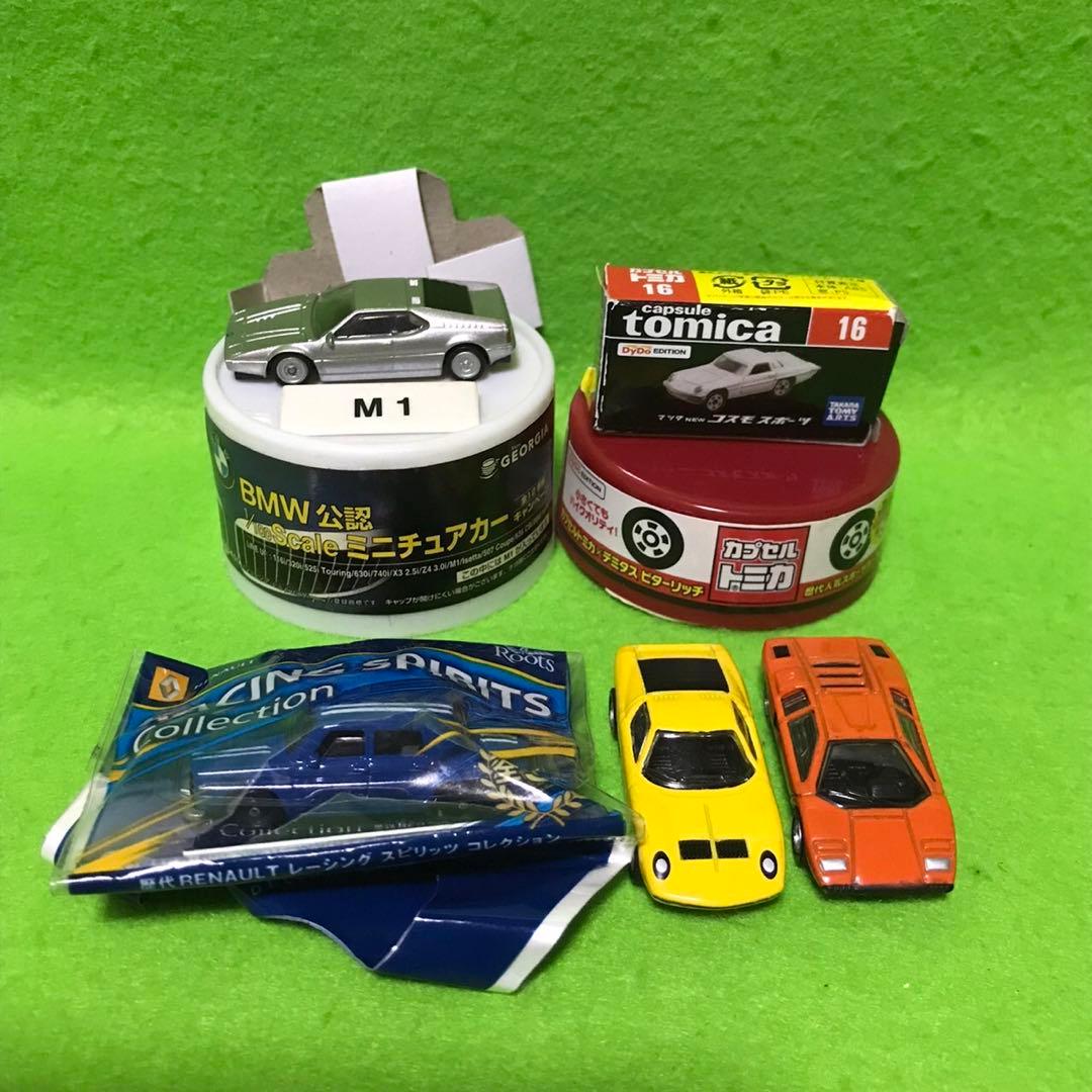 コーヒー缶おまけ他　プルバックカー、ミニカー　37個セット