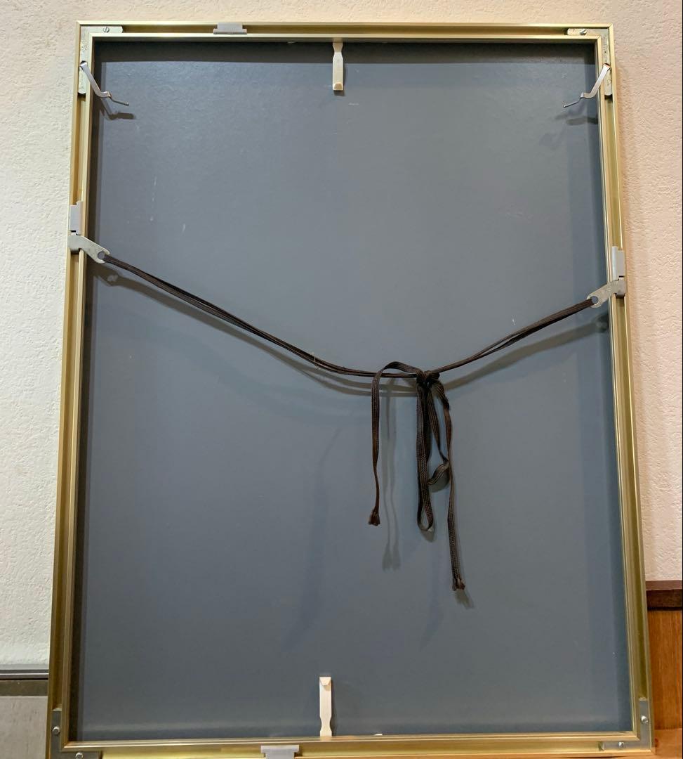 絵画 リトグラフ 真作 本間武男『青い花瓶Ⅱ』ED150/185