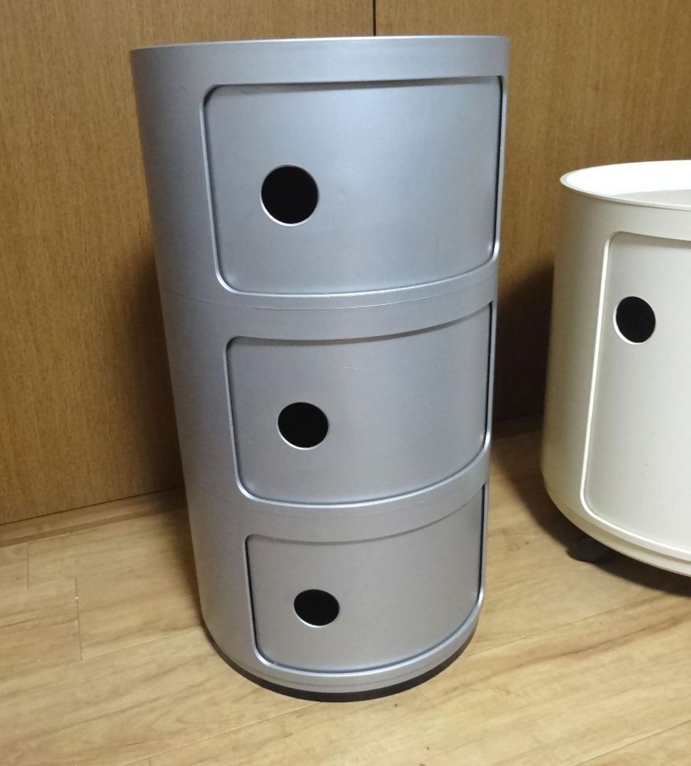 カルテル kartell コンポニビリ　銀　シルバー　３段　正規品 コンポニビリ2｜Kartell｜カルテルオフィシャルサイト｜イタリア製