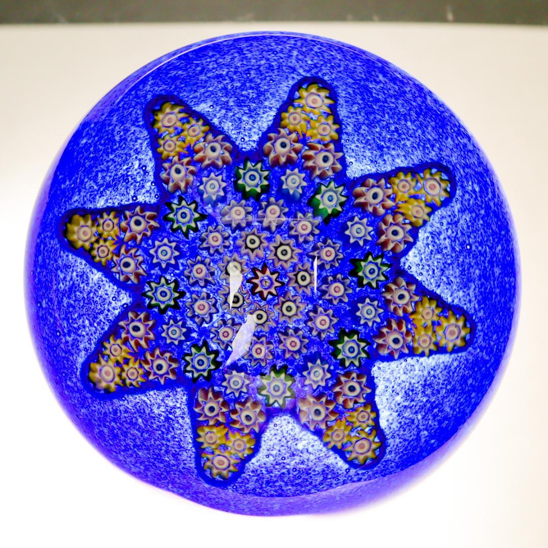 パースシャー Star Pattern 八芒星 ミルフィオリ ペーパーウエイト