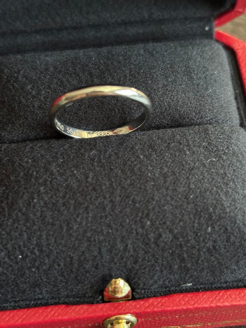 Cartier 16号 専用ボックス付き　Pt950