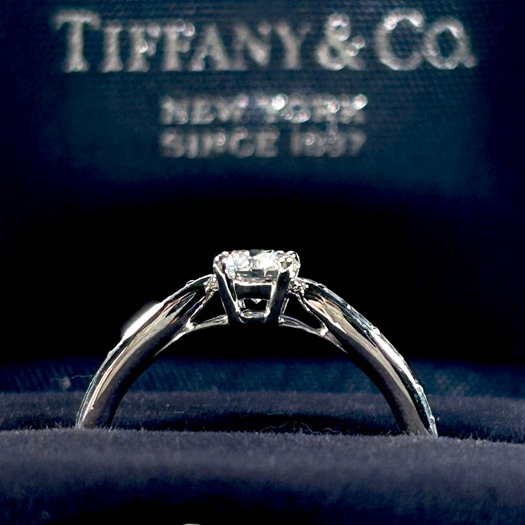 め*か様 新品仕上げ済✨ティファニー ハーモニー ソリティア プラチナ 0.25