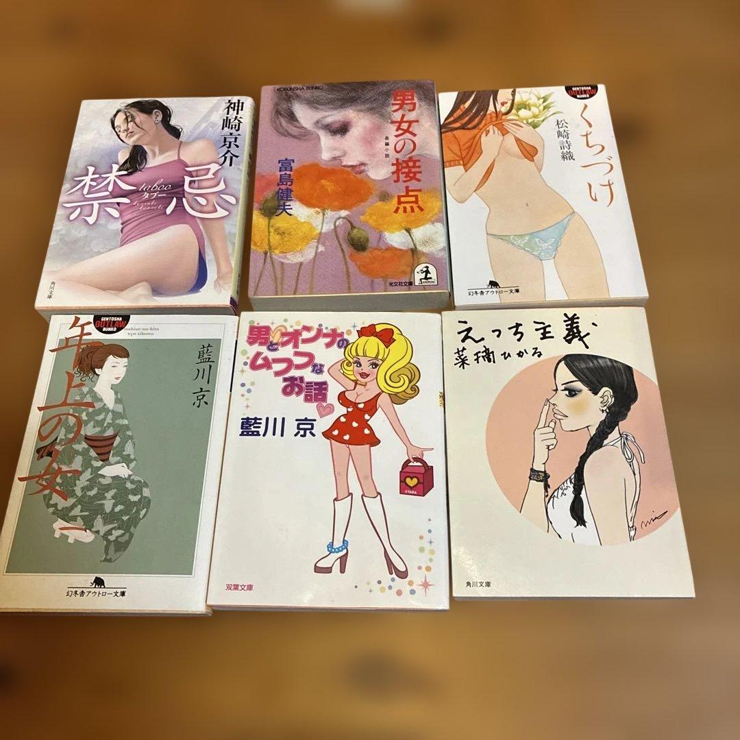 官能小説まとめ売り 6冊セット 禁忌 くちづけ 年上の女 えっち主義