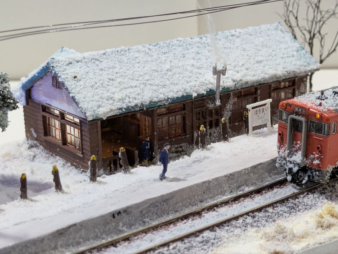辛*盛様 Ｎゲージ・ジオラマ【鉄道員(ぼっほや)の情景】　※車両付き