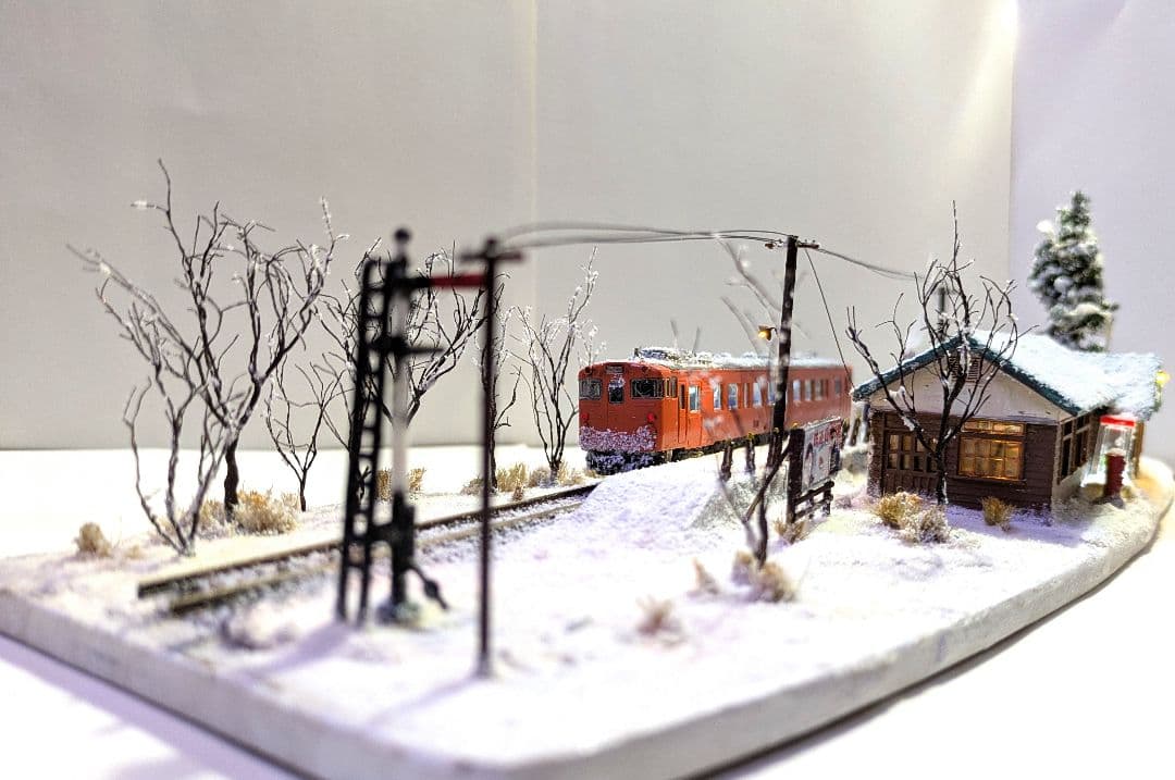 辛*盛様 Ｎゲージ・ジオラマ【鉄道員(ぼっほや)の情景】　※車両付き