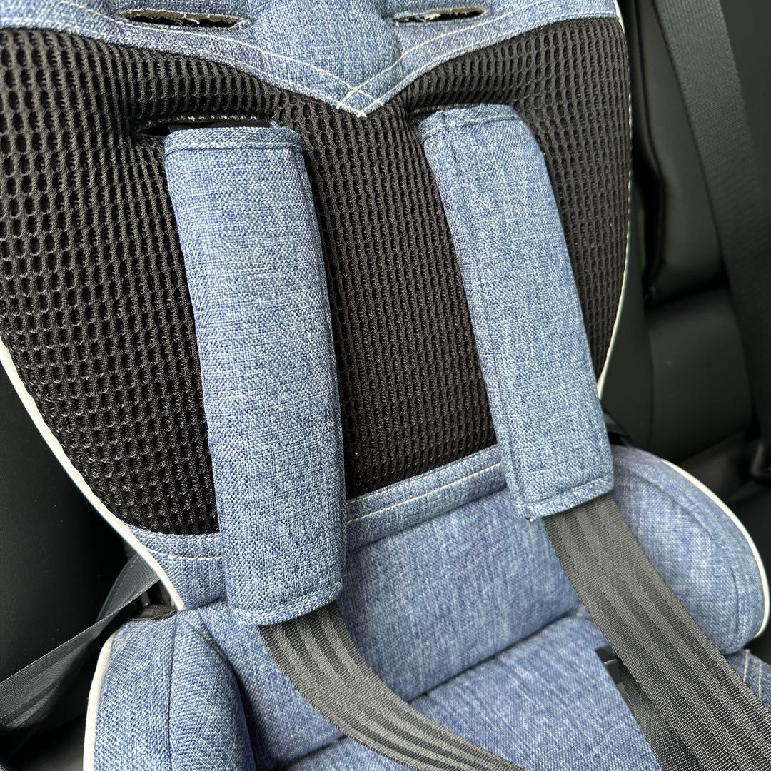 美品】日本育児 トラベルベスト ECプラス デニム チャイルドシート