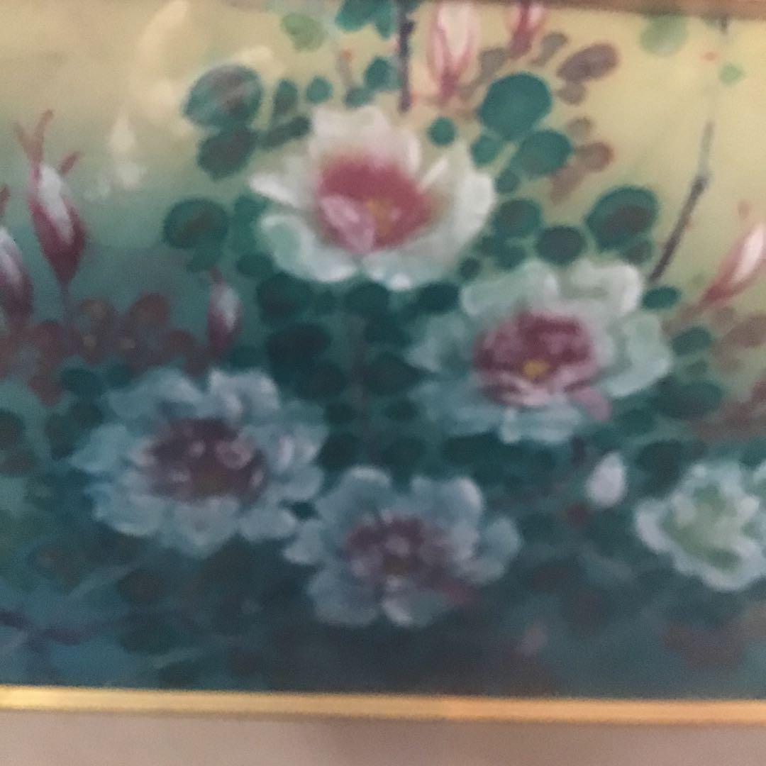 絵画 油絵つるバラの絵画です。銘有り。硯山作。新春売り切り価格です‼️