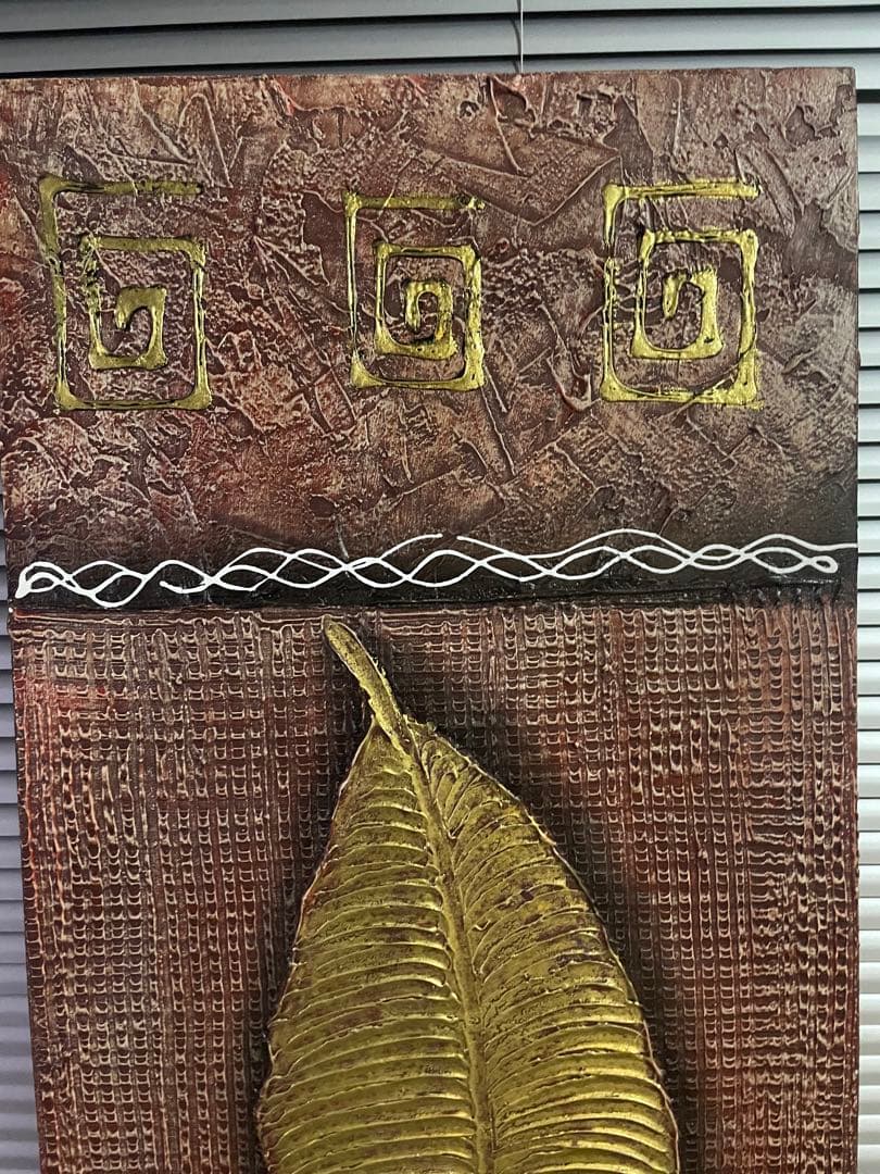インテリア　大きな　バリ　タイ　オリエンタル　雑貨　アート　絵　ペイント　アジア