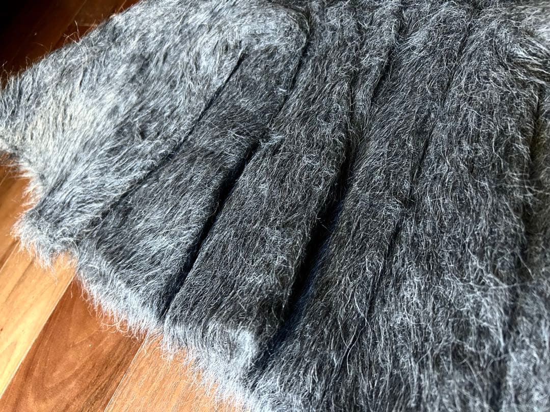 プラダPRADA グレー　アルパカスカート