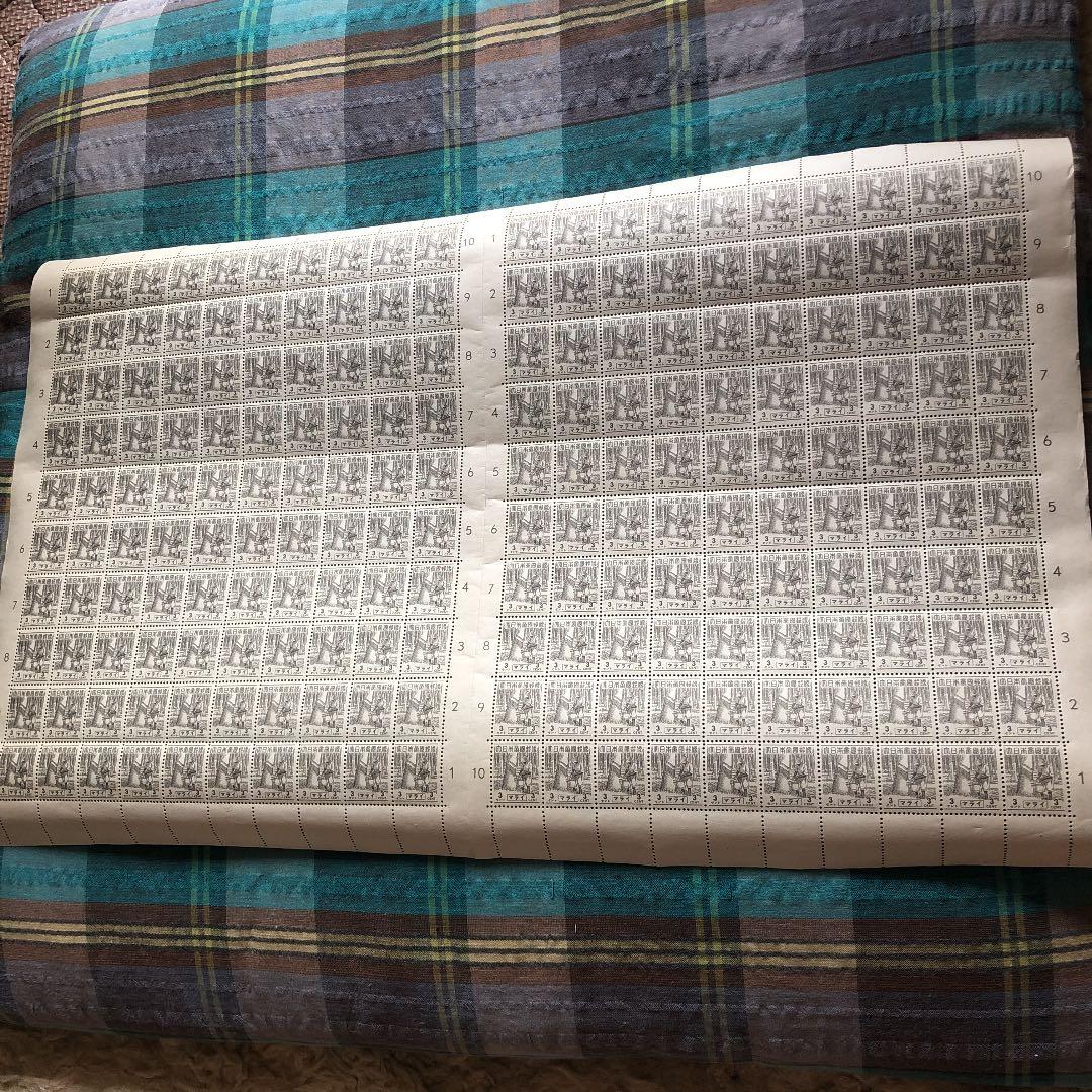 昭和18年 日本統治先切手 マライ3セント切手200枚シート 希少！歴史的資料！ 昭和18年 日本統治先切手 マライ3セント切手200枚シート 希少！歴史