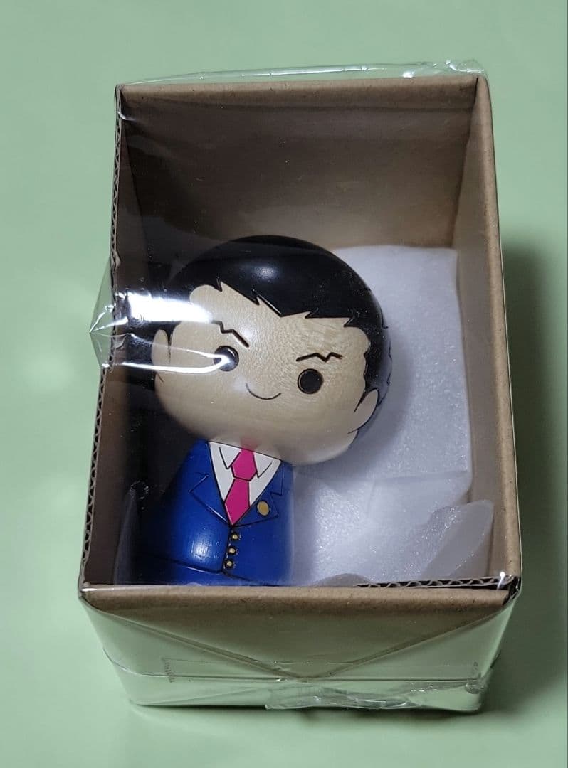 カプコン 逆転裁判 卯三郎の孫 コラボこけし 成歩堂龍一