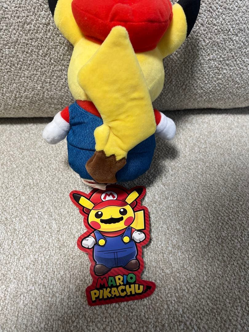 マリオピカチュウ　ぬいぐるみ　タグ付き