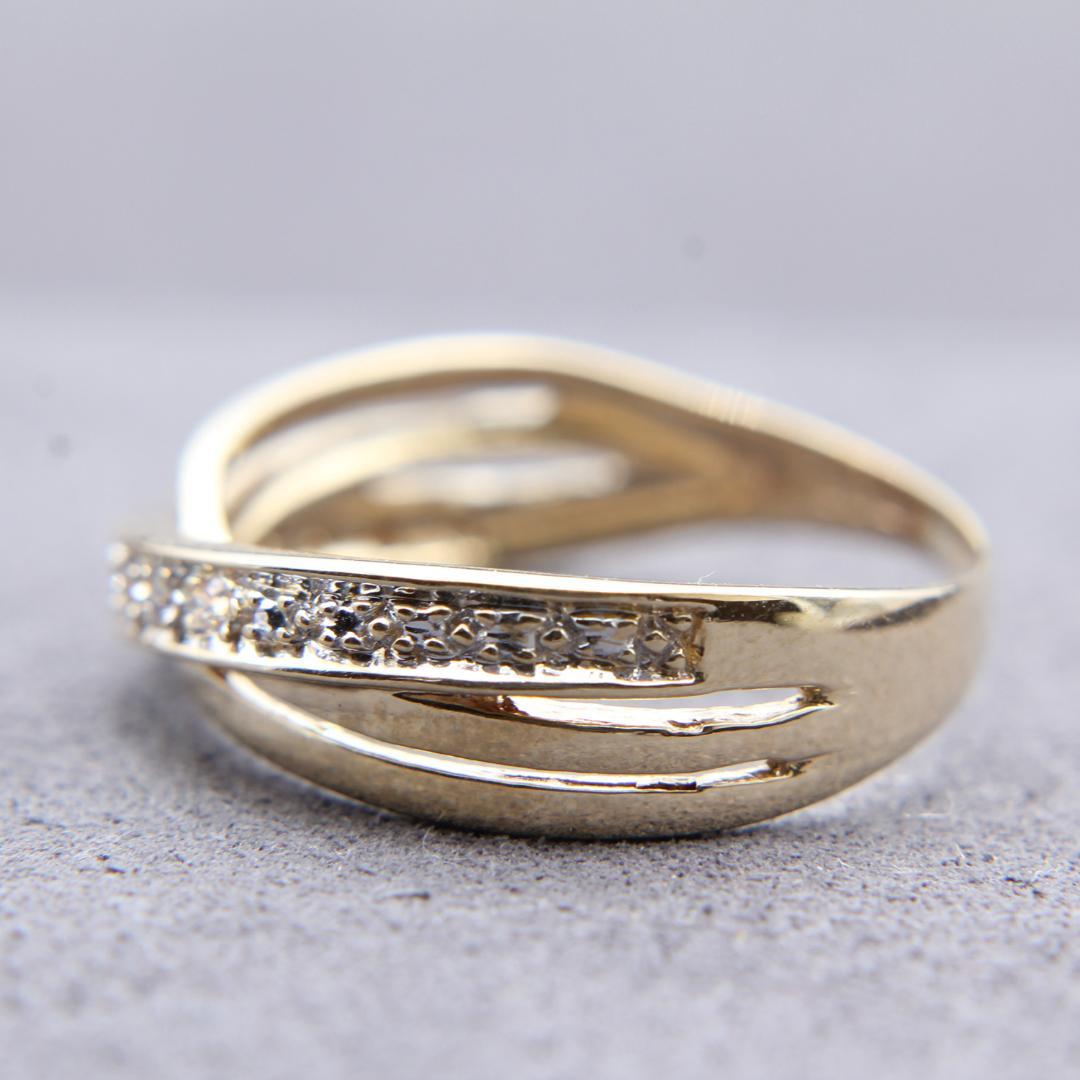 アンティーク】連結三連リング（9K）14号【J27346】 - メルカリ