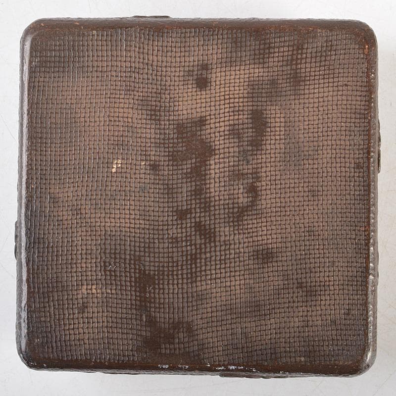 中国　漆塗　神獣文　四方箱　小物入　薬入　C　Ｒ5901