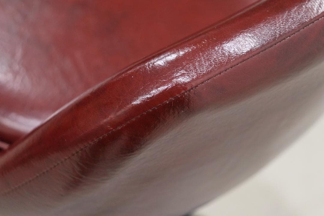 ※専用 在庫2脚 レトロ カウンターチェア 回転 スタンド ダイナー 合皮 赤茶