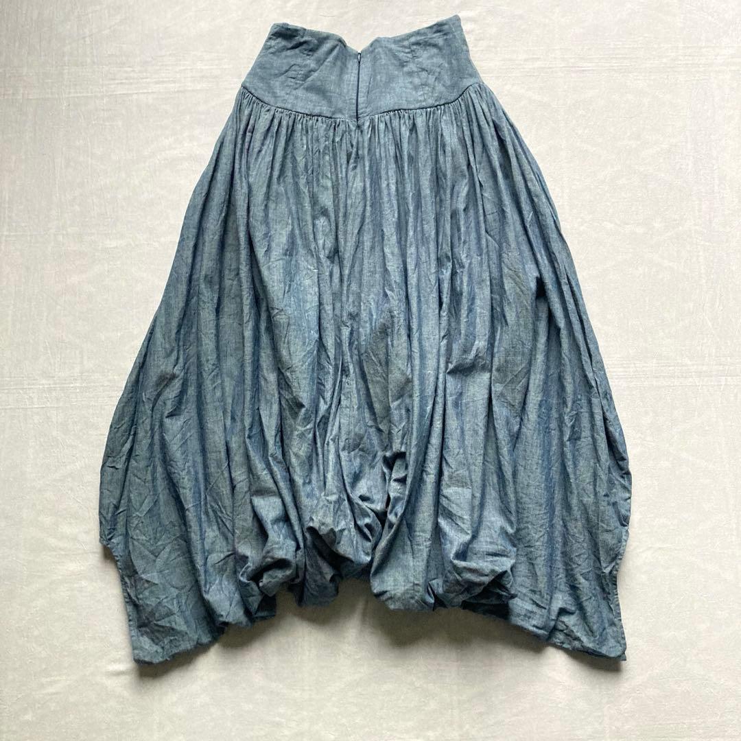 キャピタル 変形パンツ サルエルパンツ デニム調 バルーンパンツ ガウチョパンツ