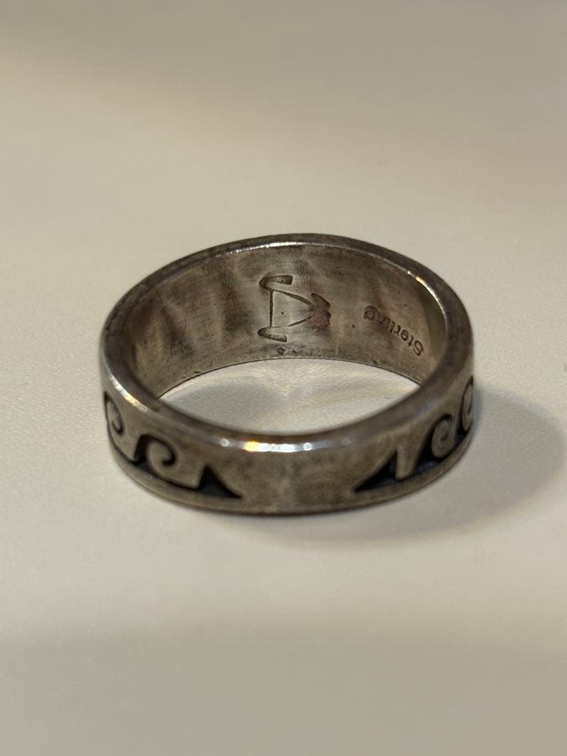 シルバー 波模様 リング HOPI 族 インディアンジュエリー