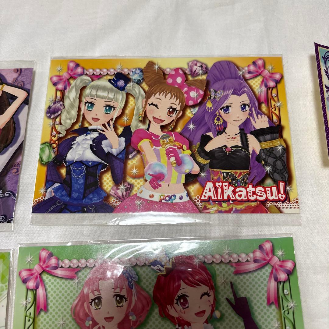 アイカツ ポストカード4枚・ステッカー5枚