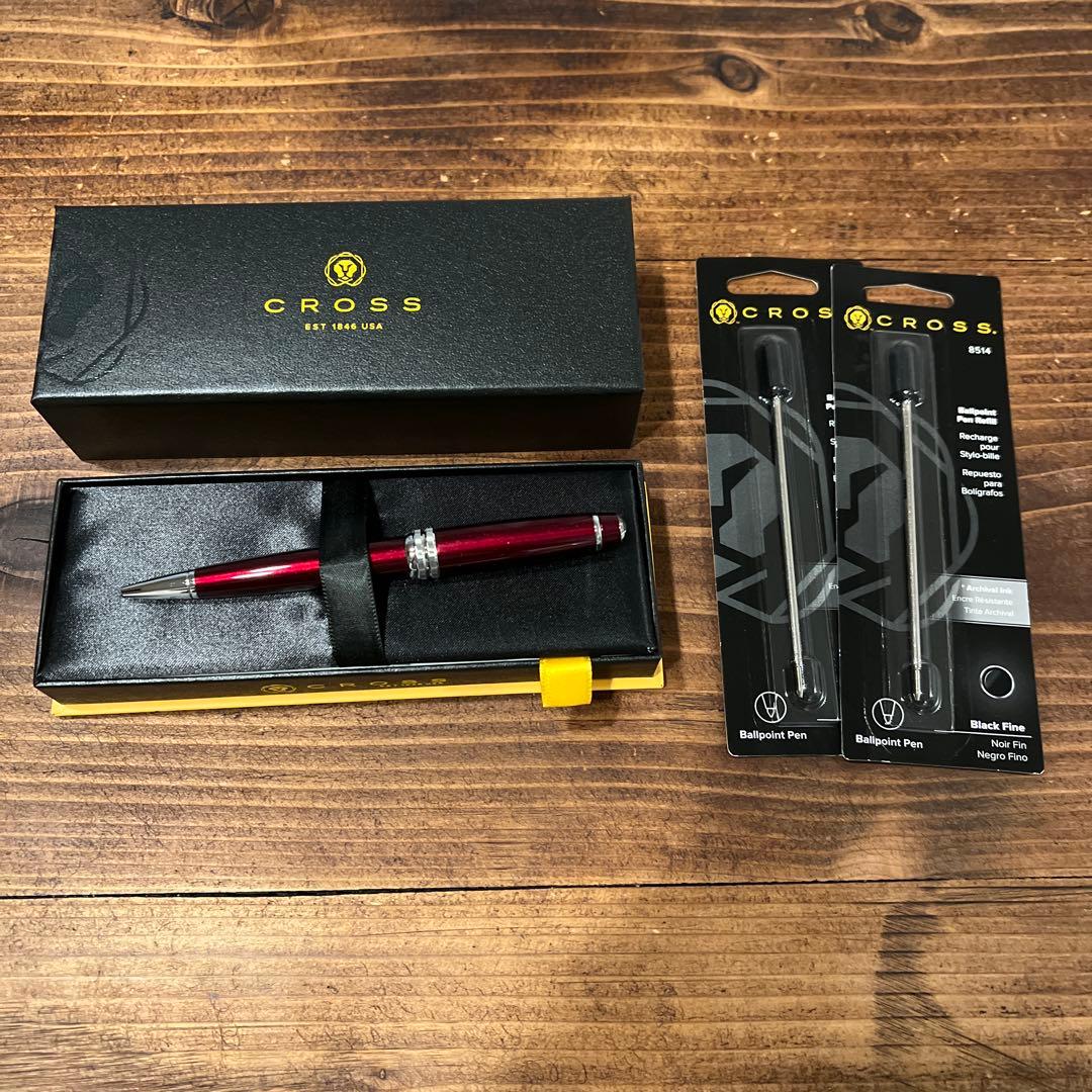 CROSS ボールペン　未使用　替え芯2本セット CROSS（クロス） ボールペン替芯 選べる 2本セット ブラック 細字F
