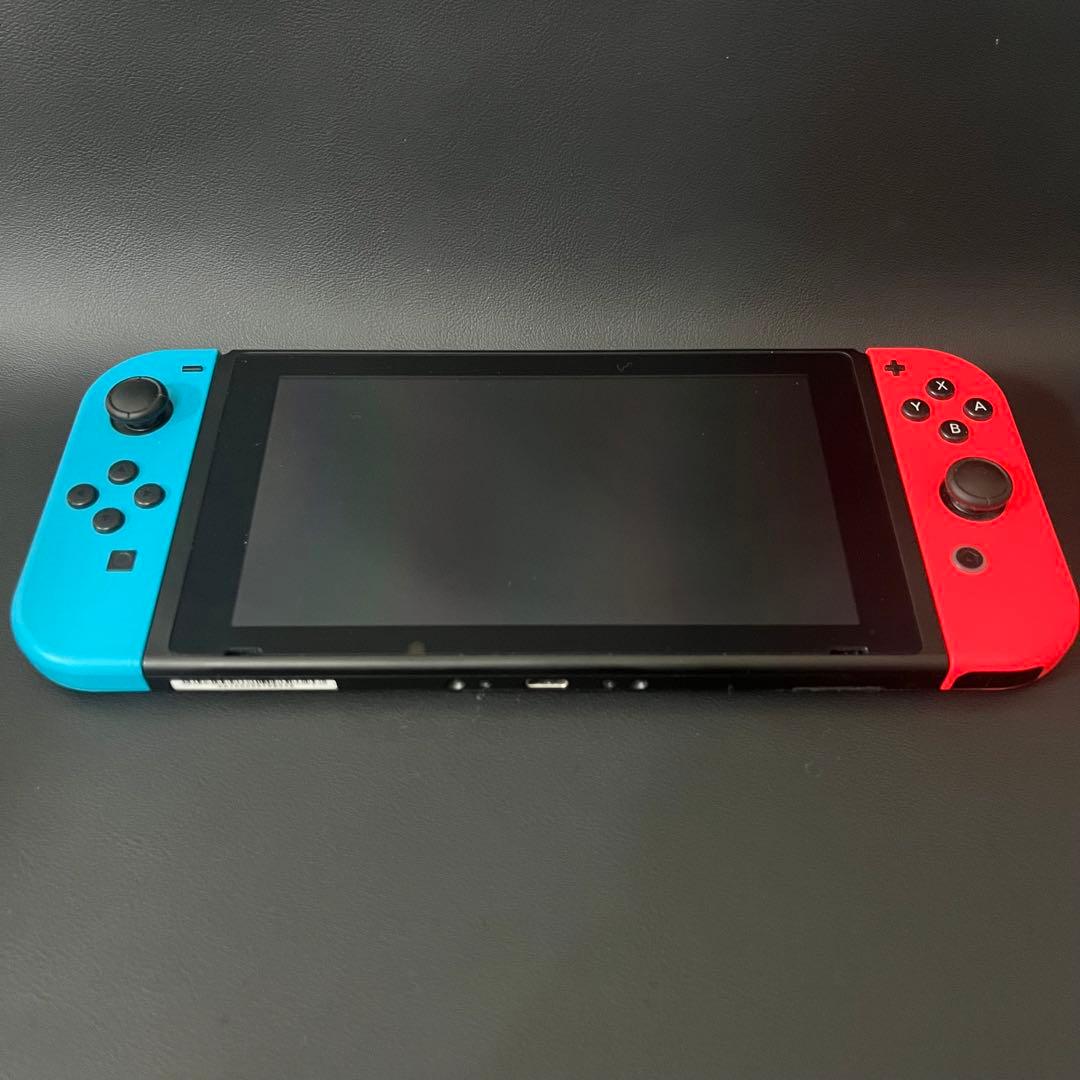 【美品/未対策機/初期型/箱付き】Nintendo Switch 本体 青/赤