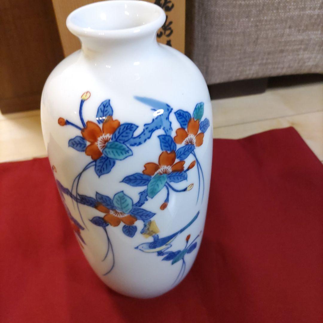 鍋島焼 花瓶 和泉作 - メルカリ