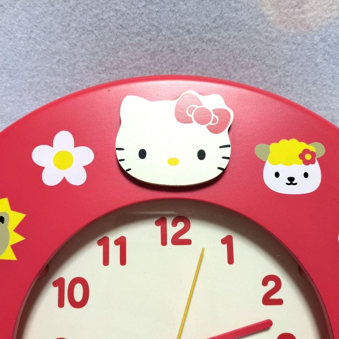 ✨️希少品✨️ ハローキティ 木製 壁掛け時計 99年製 平成レトロ 非売品